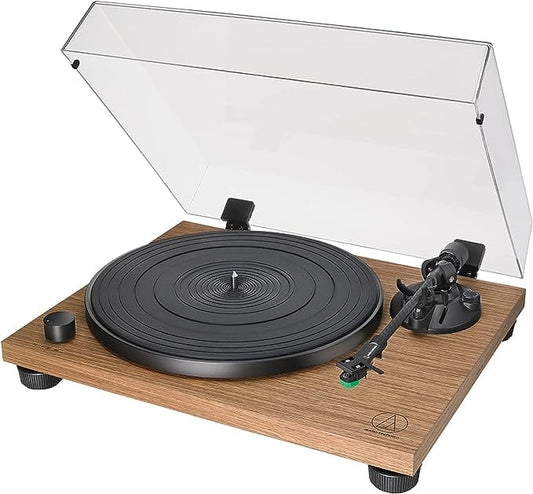 Audio-Technica AT-LPW40WN Turntable Manual Belt Drive Wood Base Walnut [Tech & Turntables]