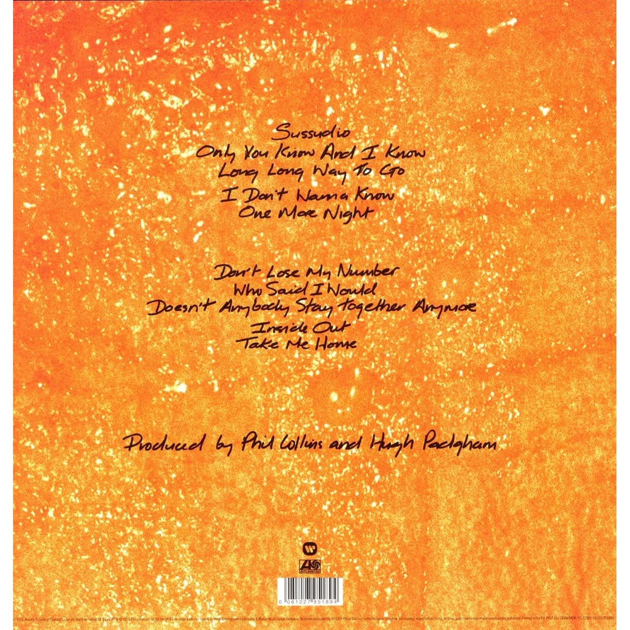 No Jacket Required - Phil Collins [VINYL]