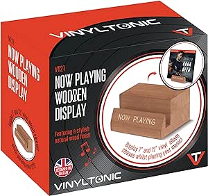 Vinyl Tonic 'NOW PLAYING' Wooden Vinyl Record Stand [Accessories]