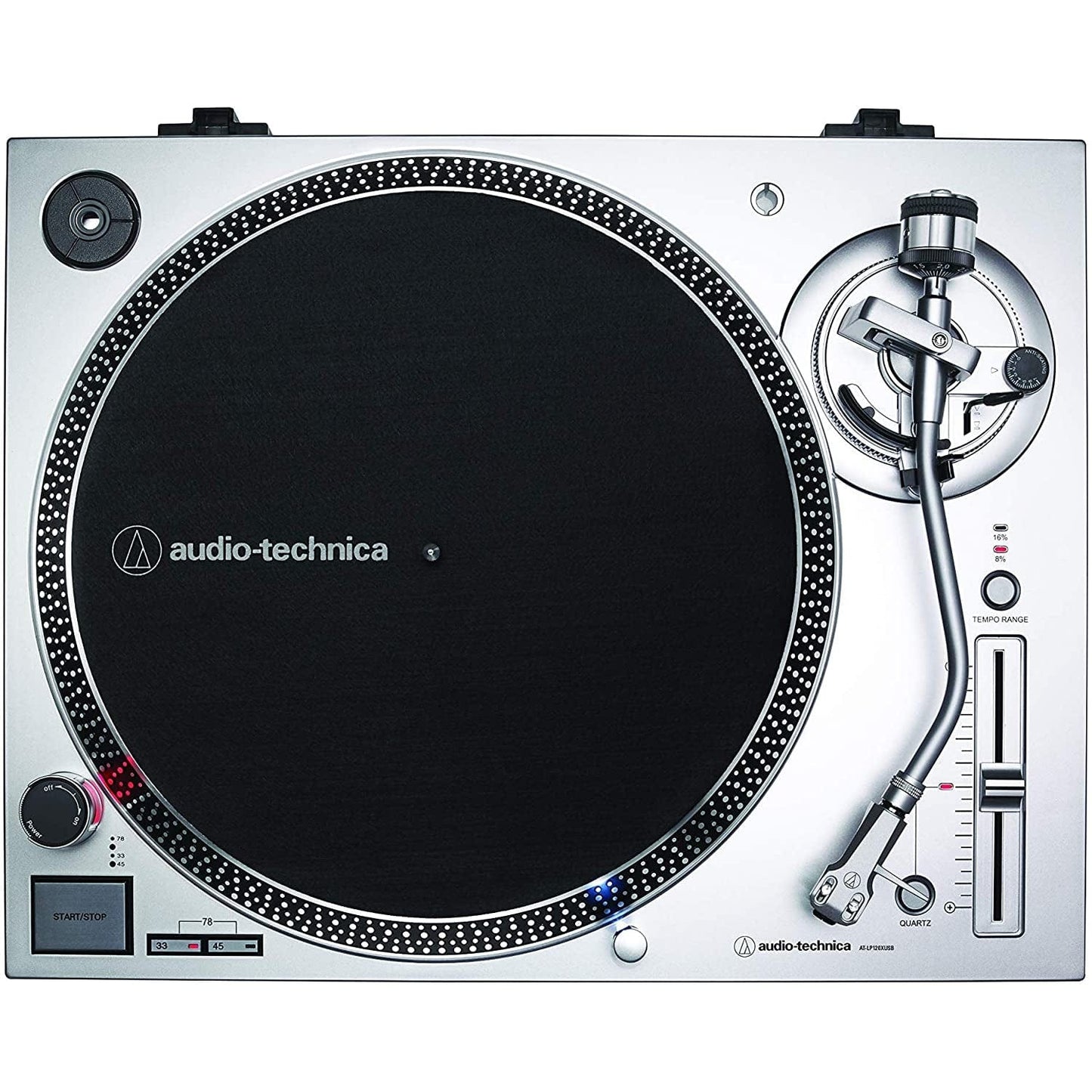 Audio-Technica AT-LP120XUSB Direct Drive Turntable (Silver) [Tech & Turntables]