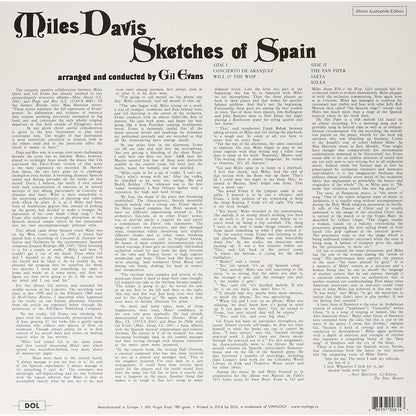 Miles Davis - Sketches Of Spain [Colour Vinyl]