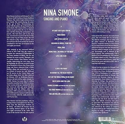 Singing and Piano:  - Nina Simone [Colour Vinyl]