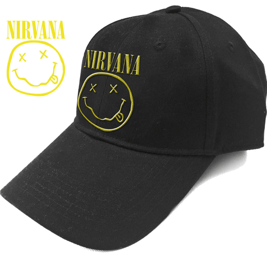 Nirvana - Logo & Smiley Cap [Hat]