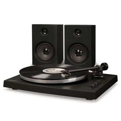 Crosley T150 - Bluetooth Turntable With Speakers (Black) [Tech & Turntables]